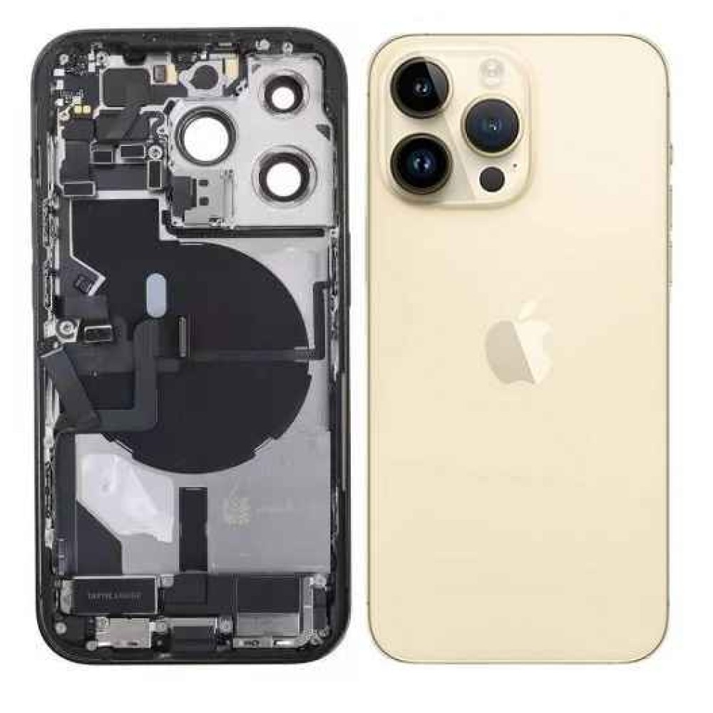 Apple iPhone 14 Pro Max Rear Housing Panel Module Gold - Cellspare